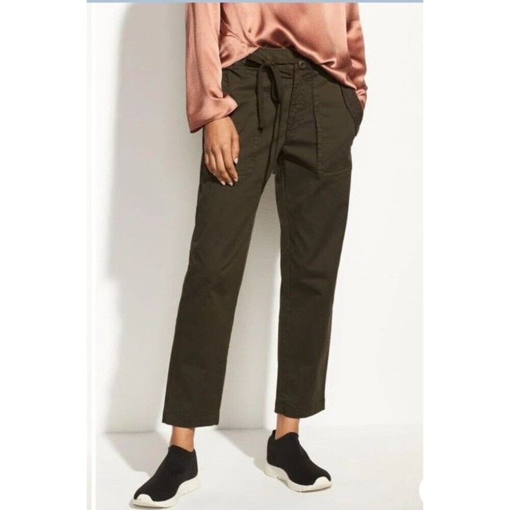 VINCE Utility Pant Dark Laurel Casual Cargo Pants Green Military Women's Size 2